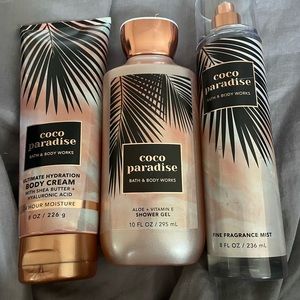 Lotion, shower gel, fine fragrance mist! Used only once!